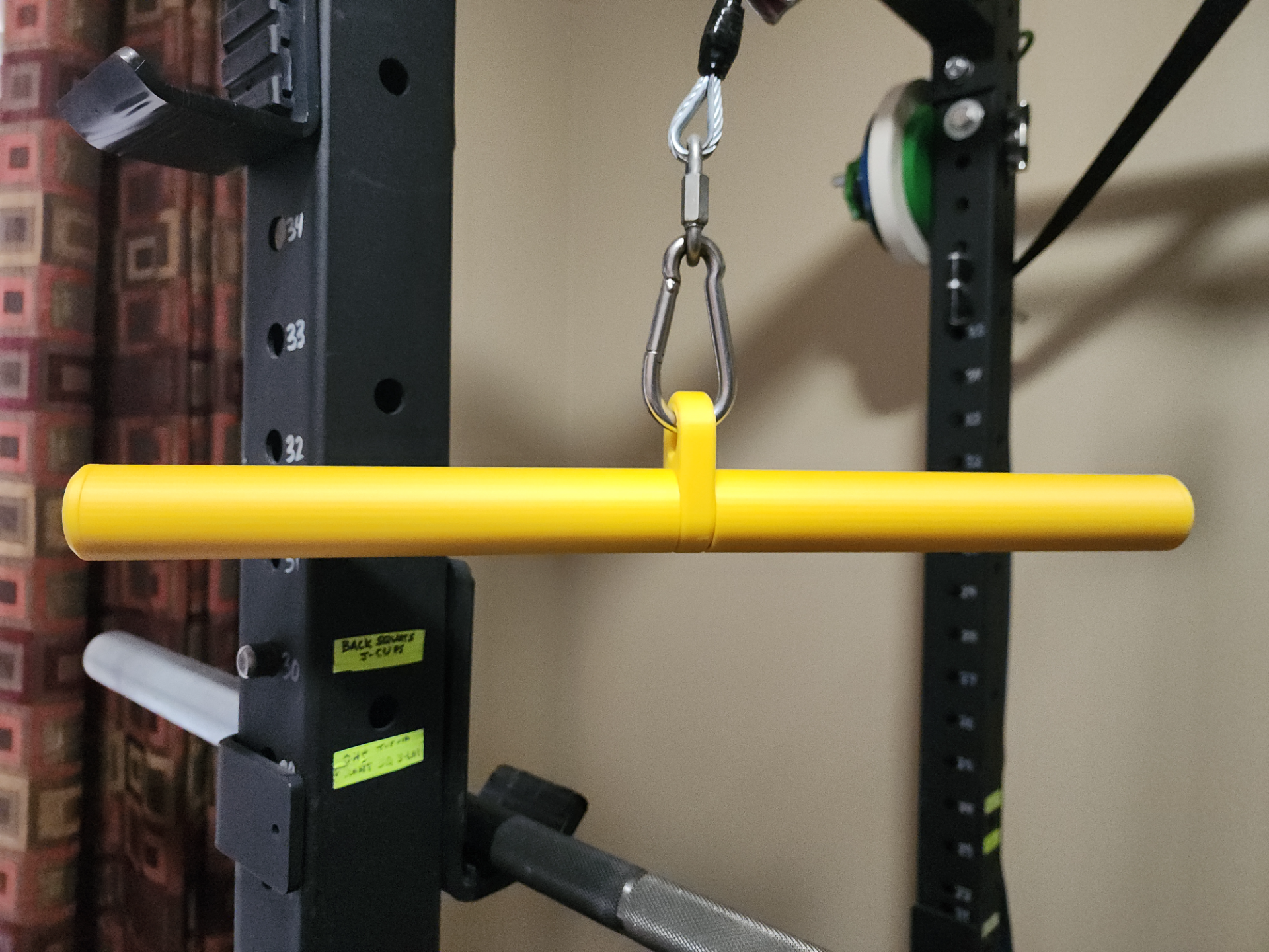 Swivel Straight Bar Gym Attachment  for Home Gym