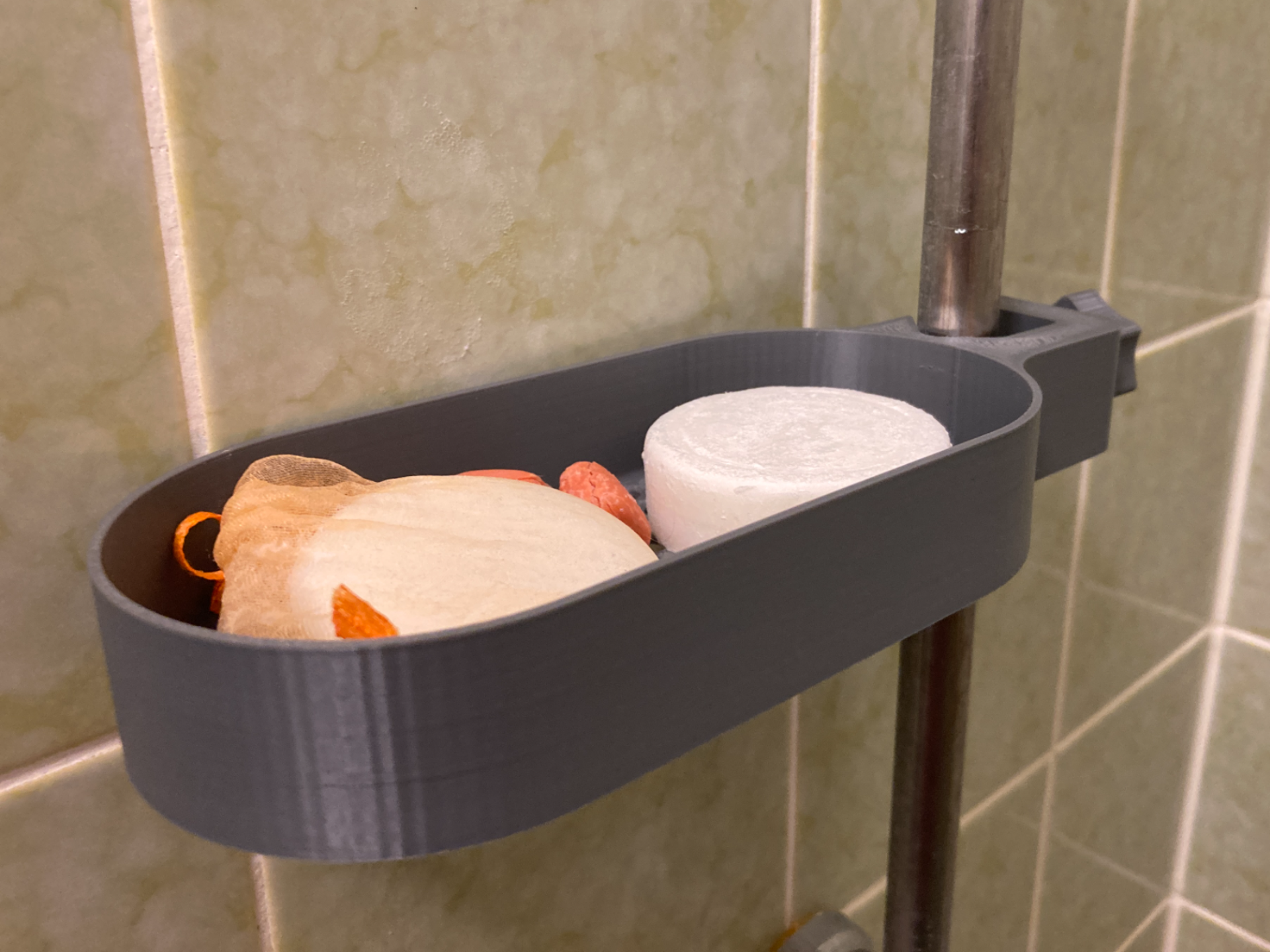 Soap dish for the shower
