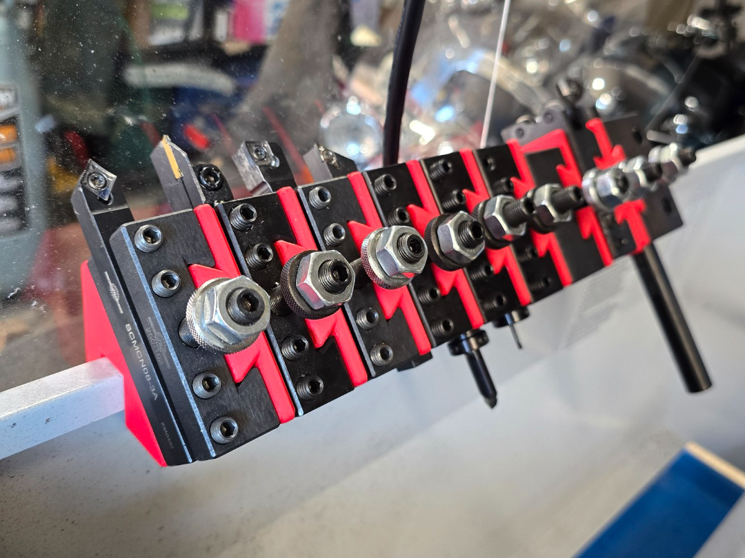 AXA Lathe Tool Holder Backsplash Rack