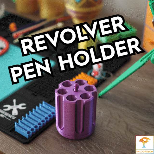 Falconsson - revolver pen holder