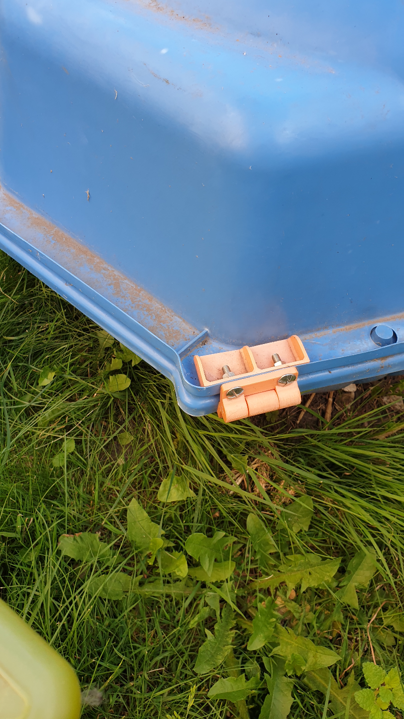 fermeture bac a sable coquillage