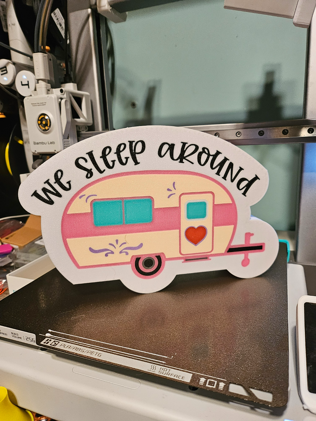 We Sleep Around Camper Lightbox