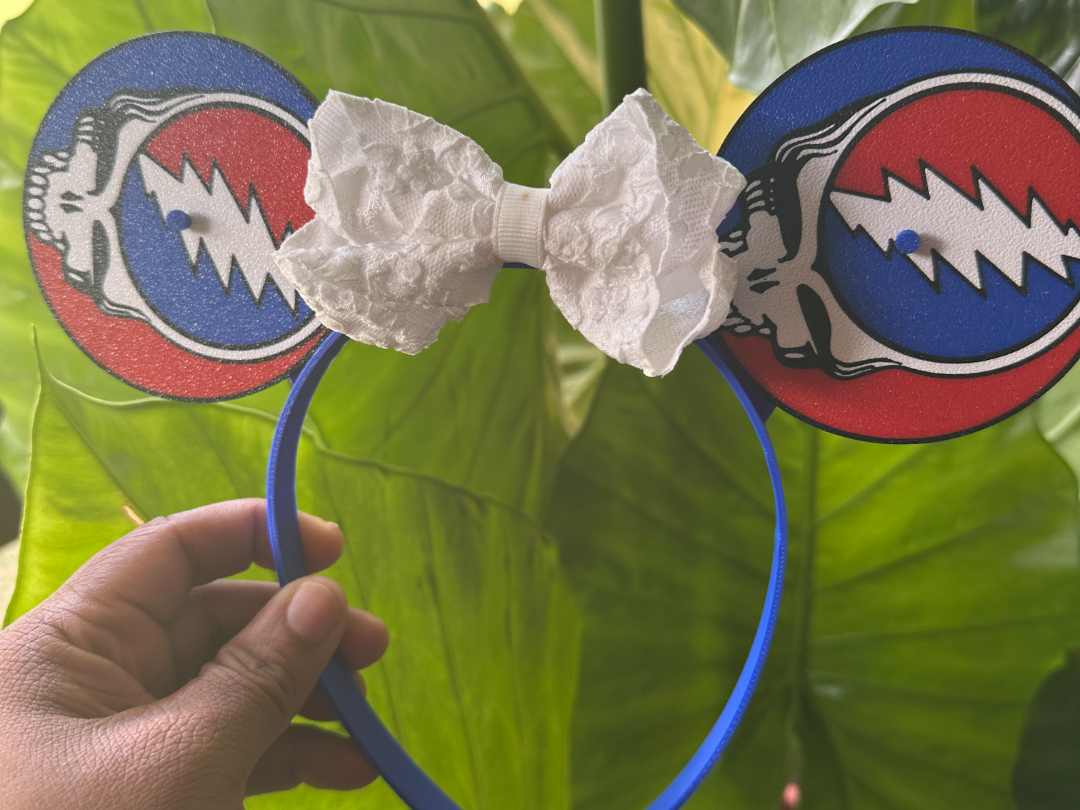 Spinning Grateful Dead Disney Theme Park Ears