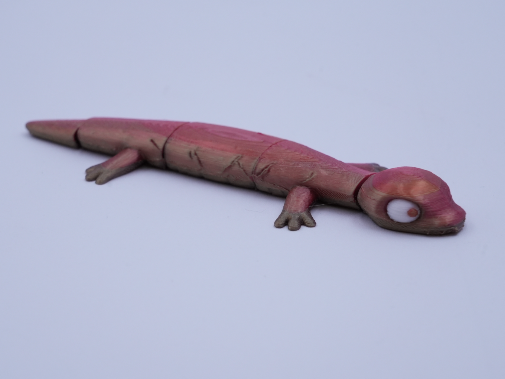 Flexi model of a lizard, no supports, no assembly