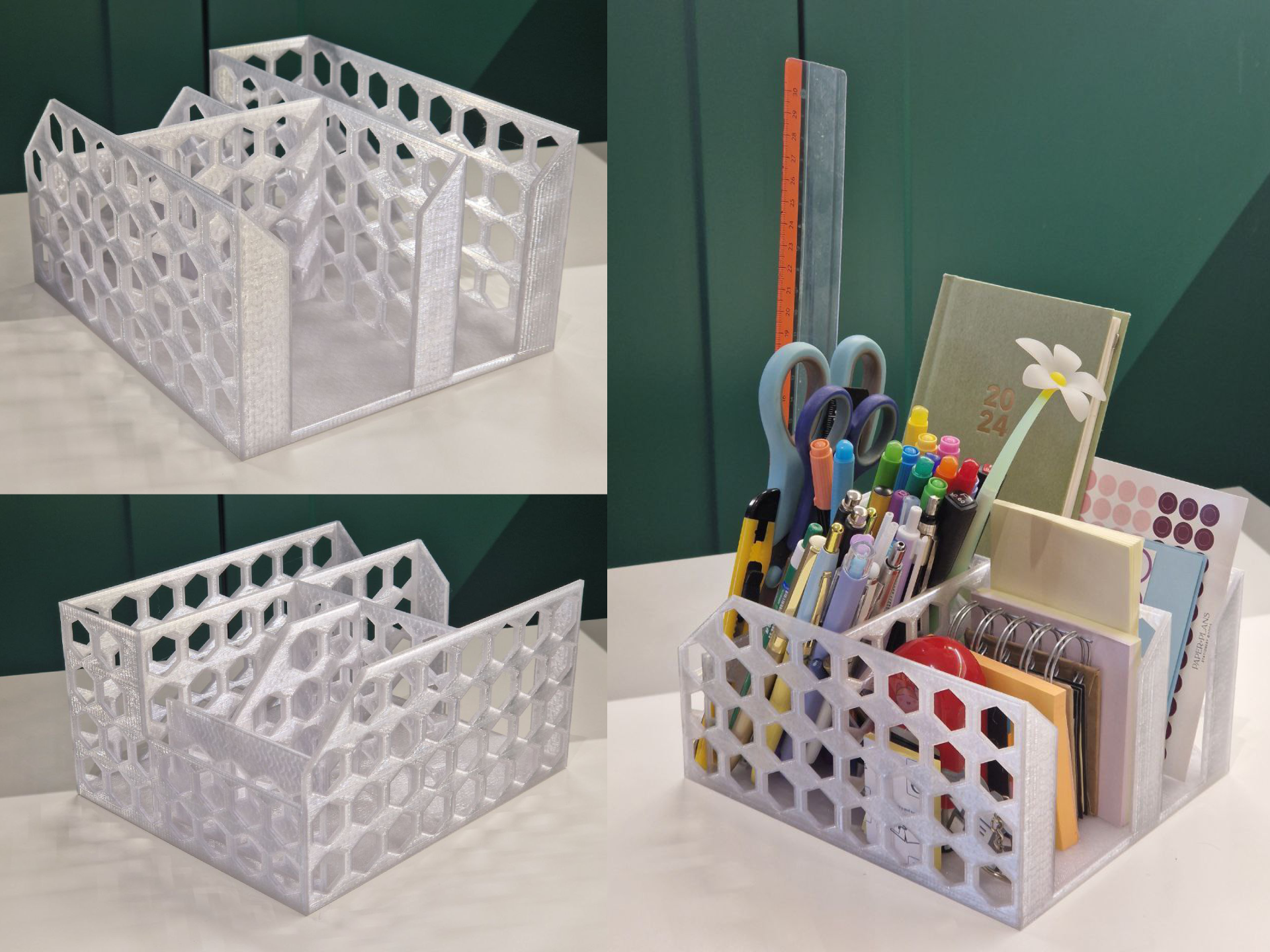 Desk office organizer pen holder