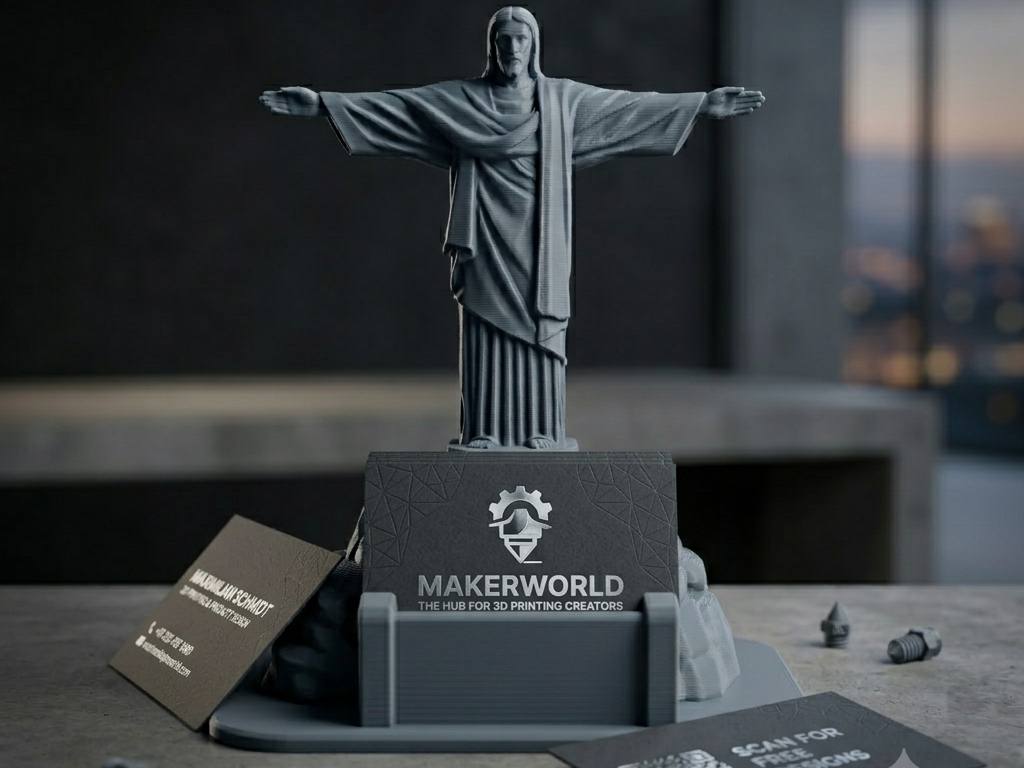 Christ the Redeemer Business Card Holder
