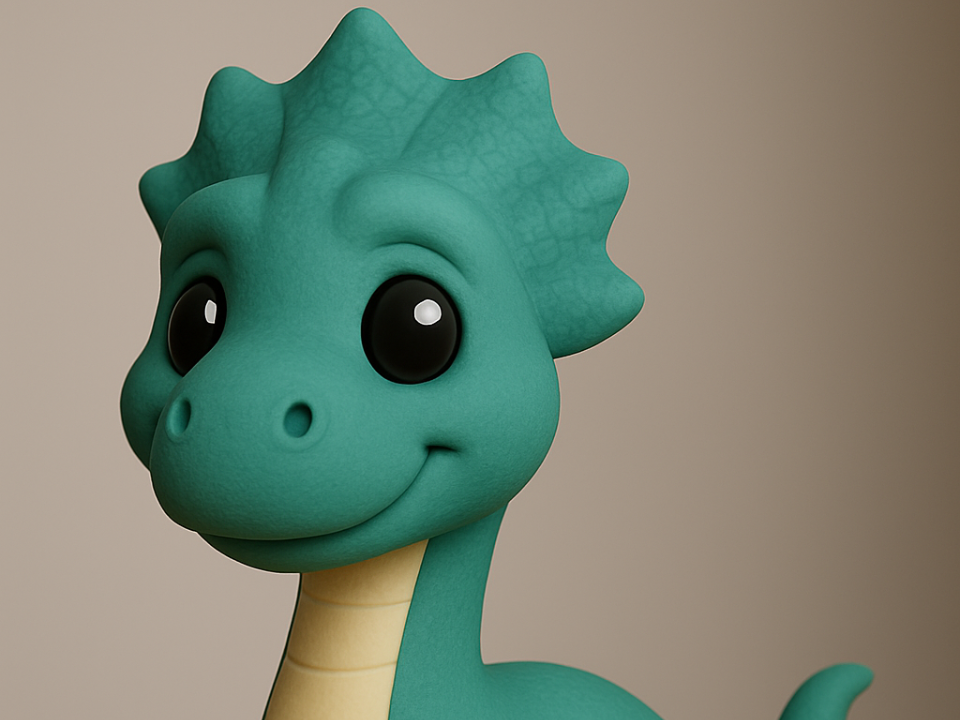Brontosaurus Dinosaur - Adorable Model