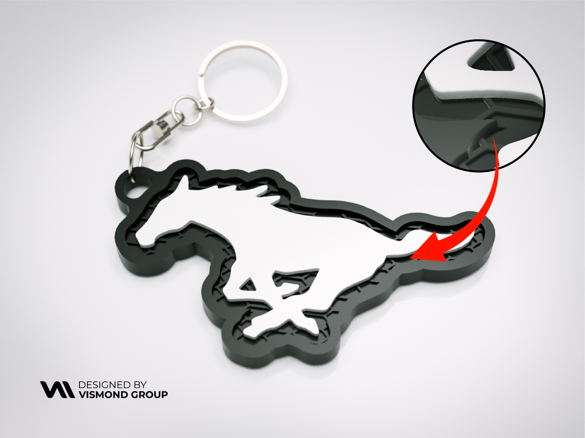 Ford Mustang Keychain