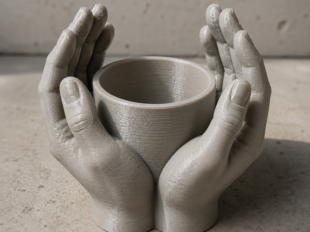 Hands Cup Holder – Human Sculpture Design