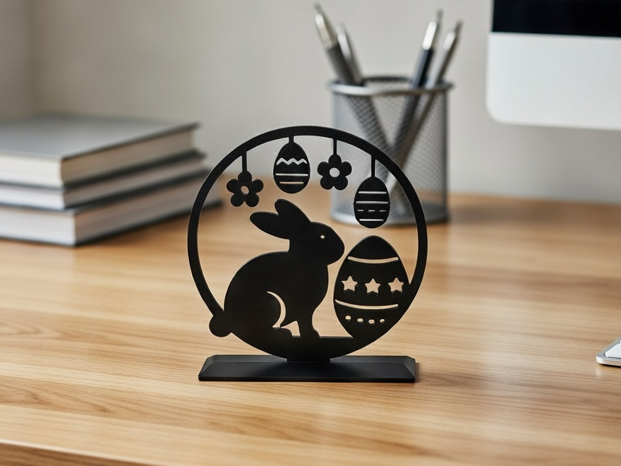 Easter Bunny Egg Silhouette