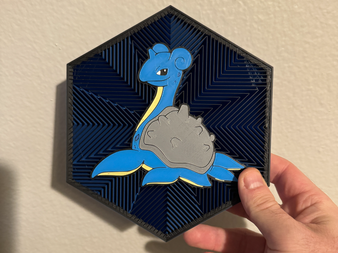 131 Lapras Hex Wall Art