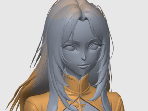 Fantasy cleric girl bust