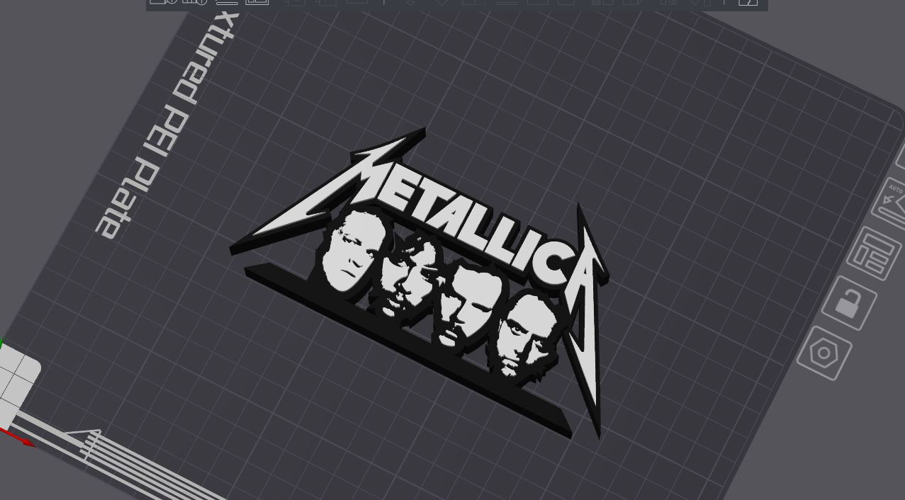 Metallica Faces Logo Table Stand