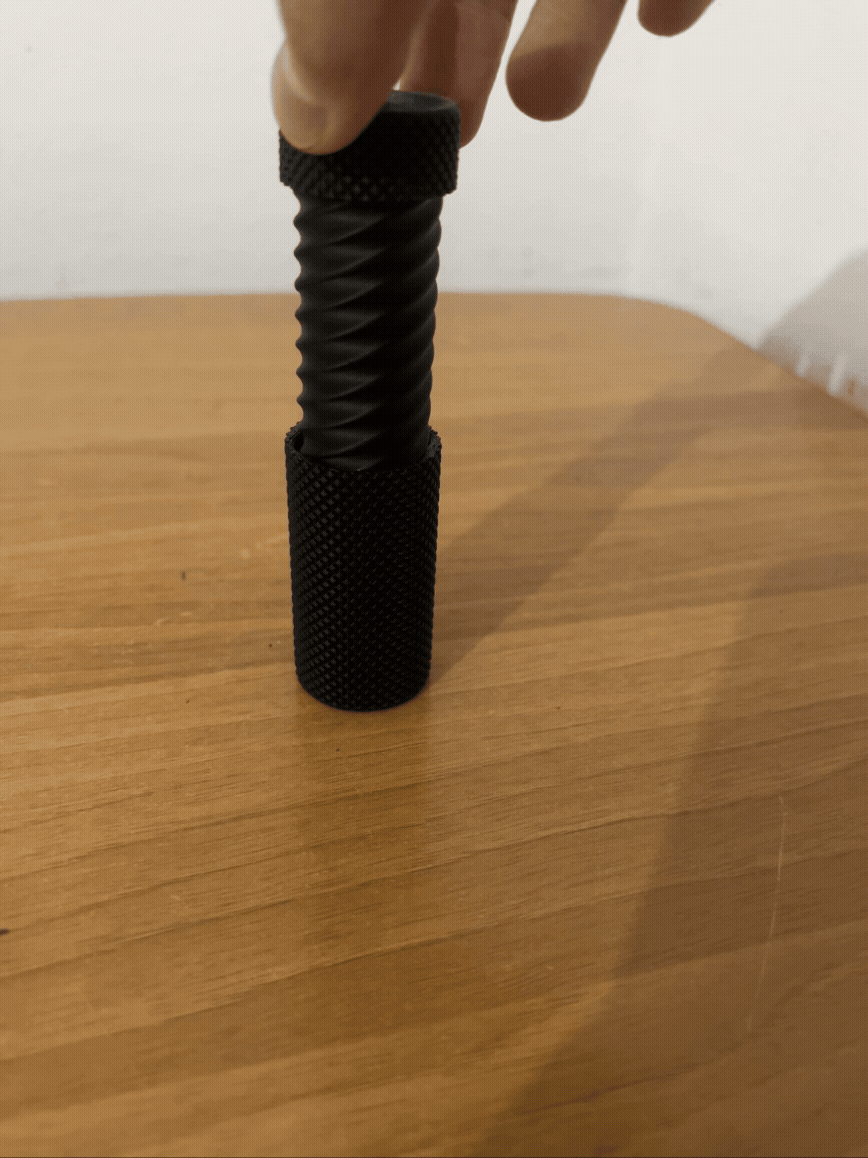 Twisty satisfaying container