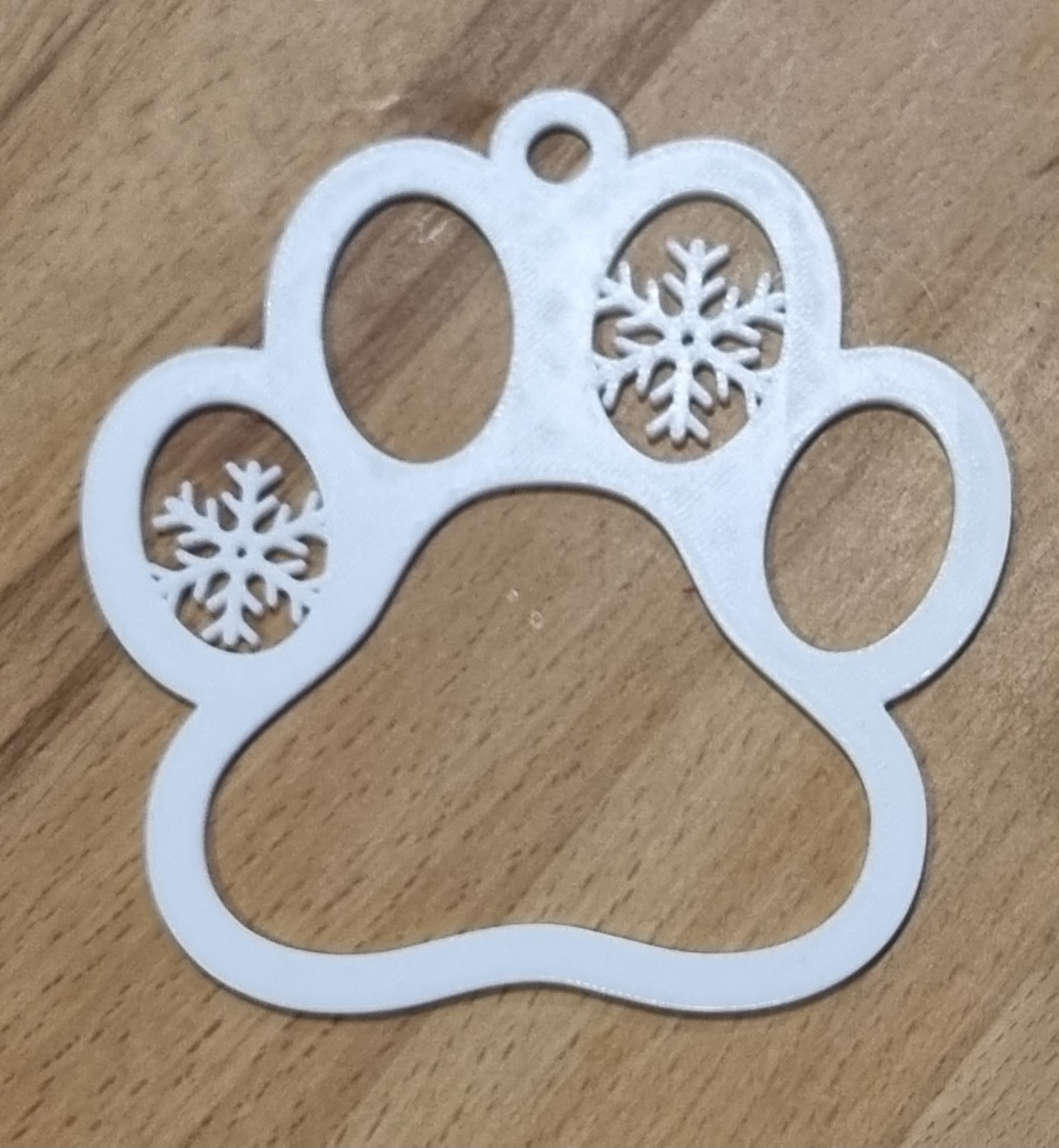 Dog Paw Snowflake - High Resolution