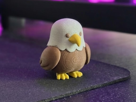 Chibi Eagle – Adorable Low-Poly Style Bird