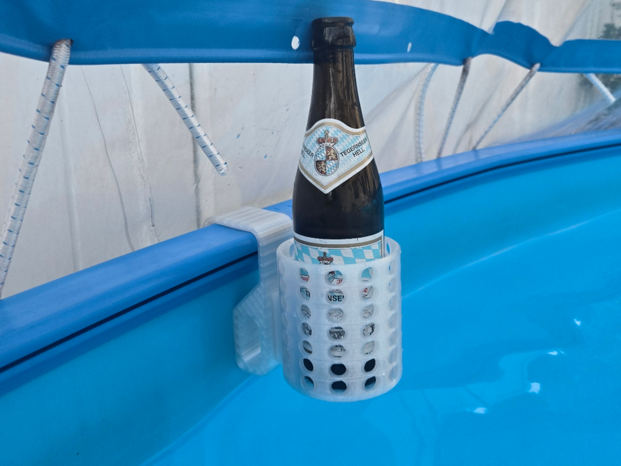Getränkehalter Stahlwandpool