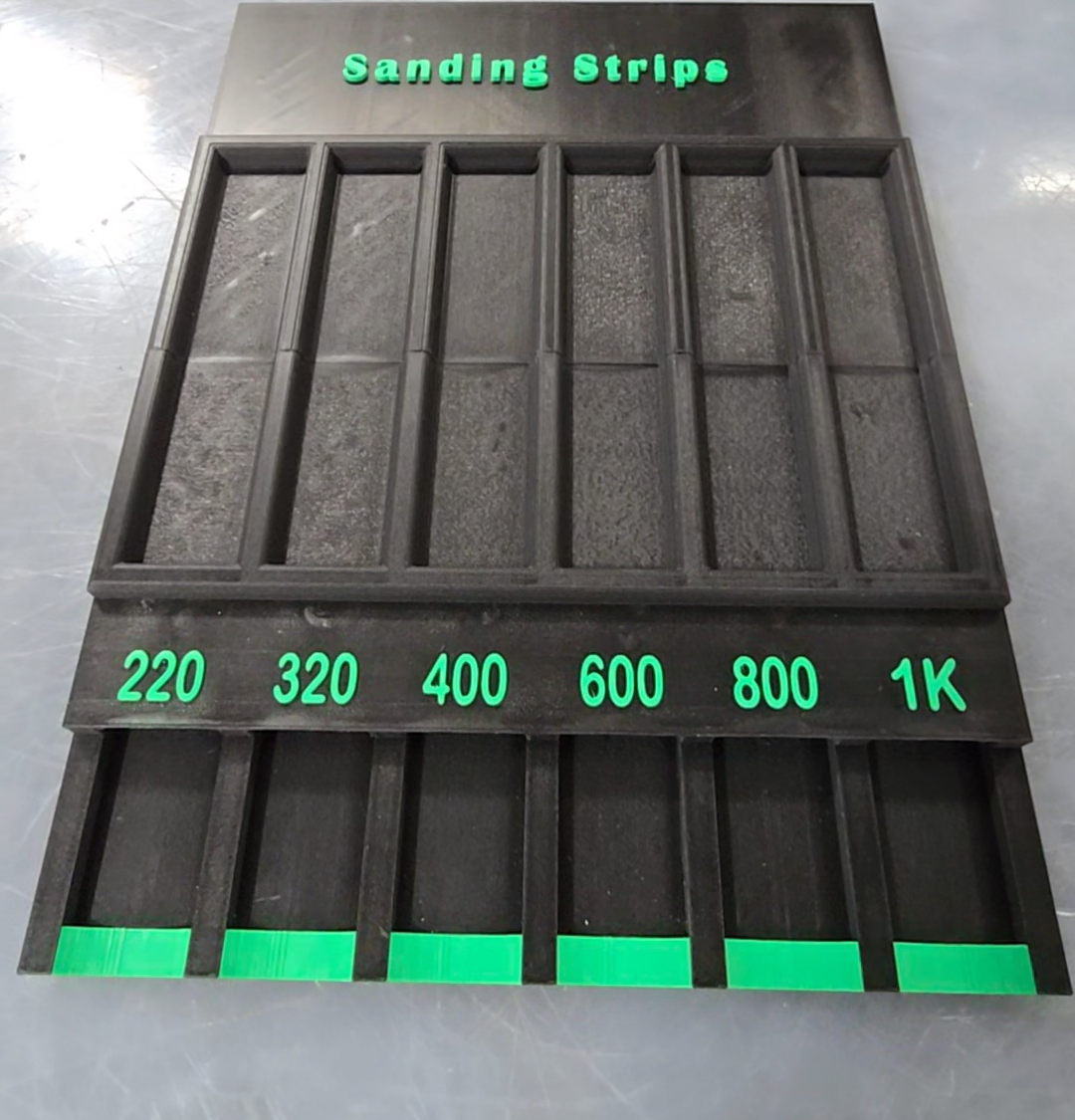 Sanding Strip Tray and Organizer