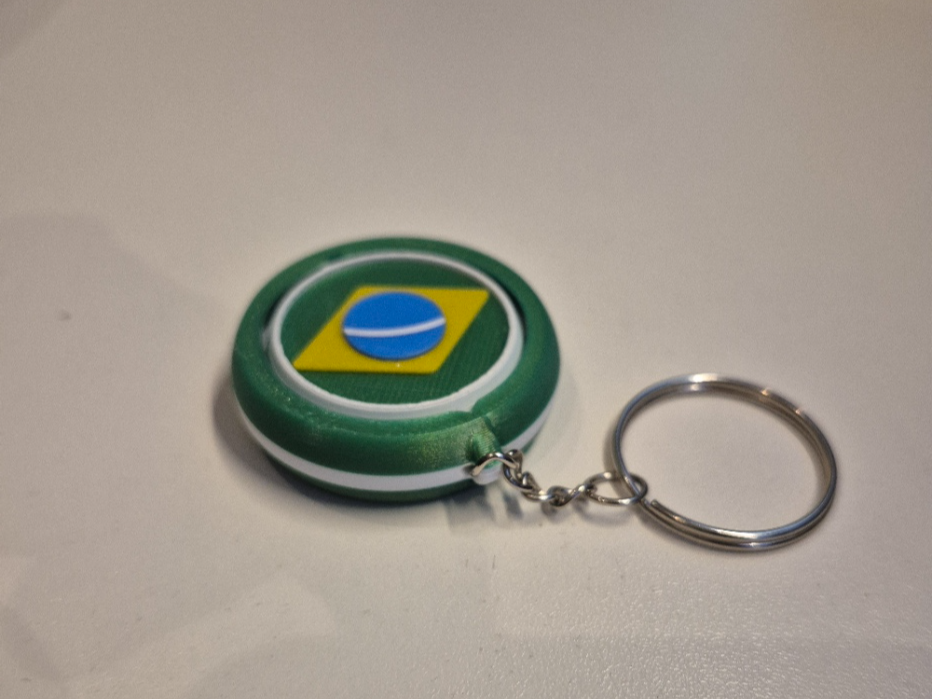 Chaveiro Giratório Brasil