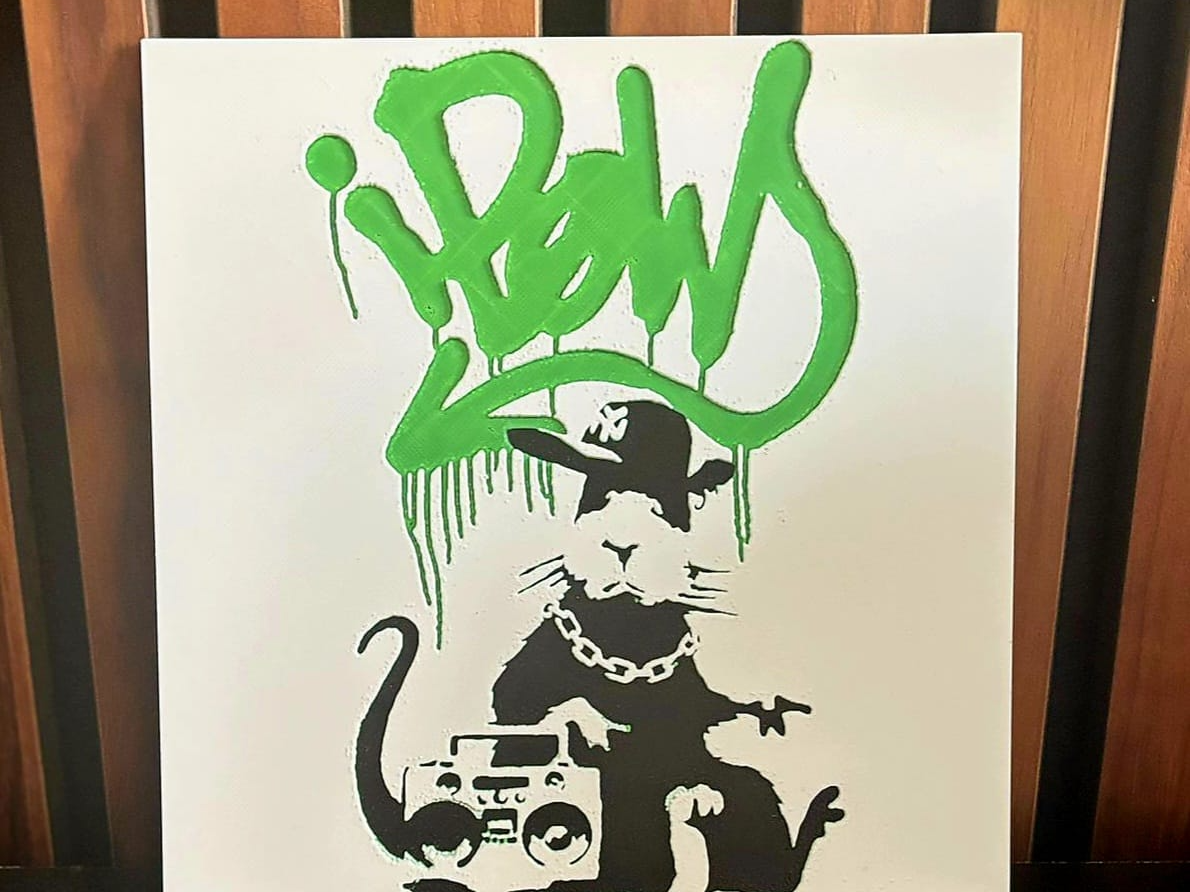 Banksy Gangsta Rat IPOW