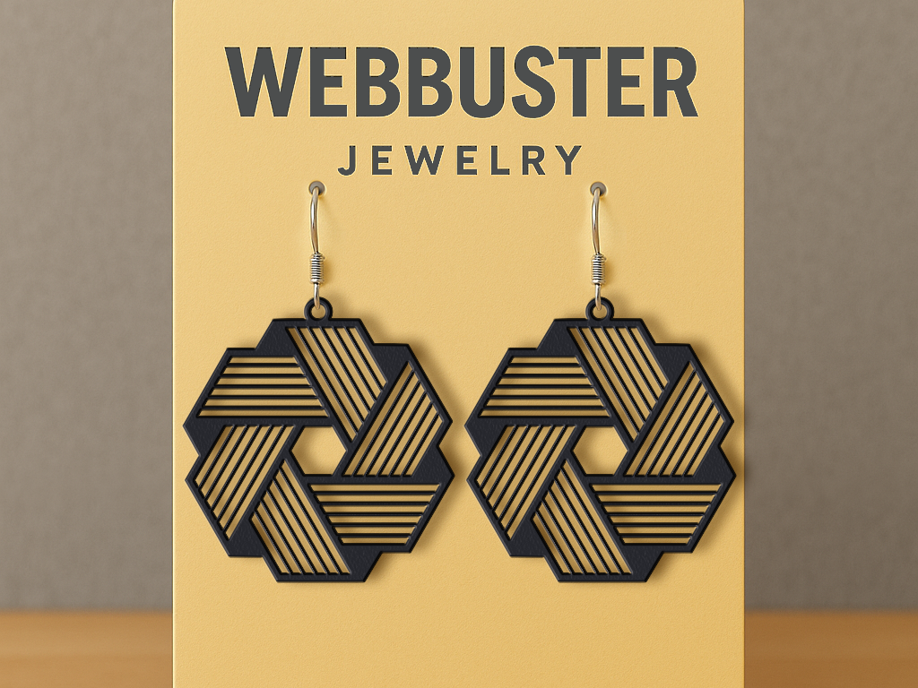 Woven Geometry Earrings