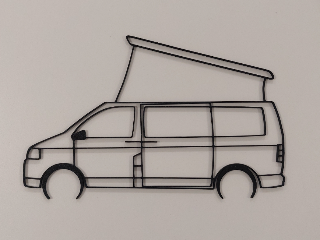 VW Camper van silhouette wall art 2017