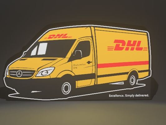 Deutsche Post DHL Lampe Paket Zustellfahrzeug