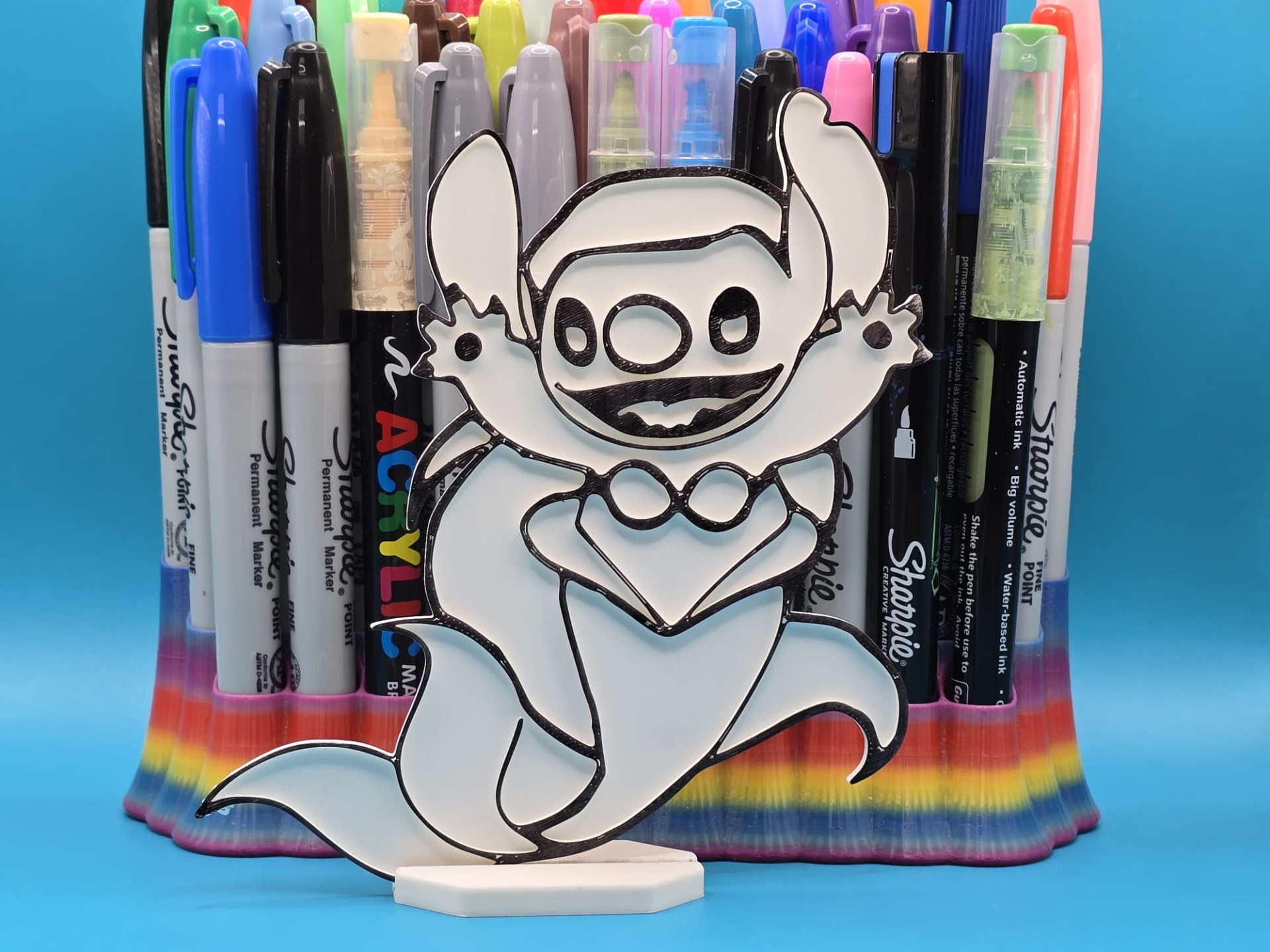 Stitch Ariel Mermaid Coloring Craft