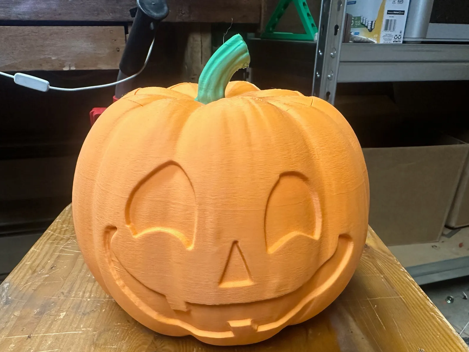 pumpkin With Skull light up