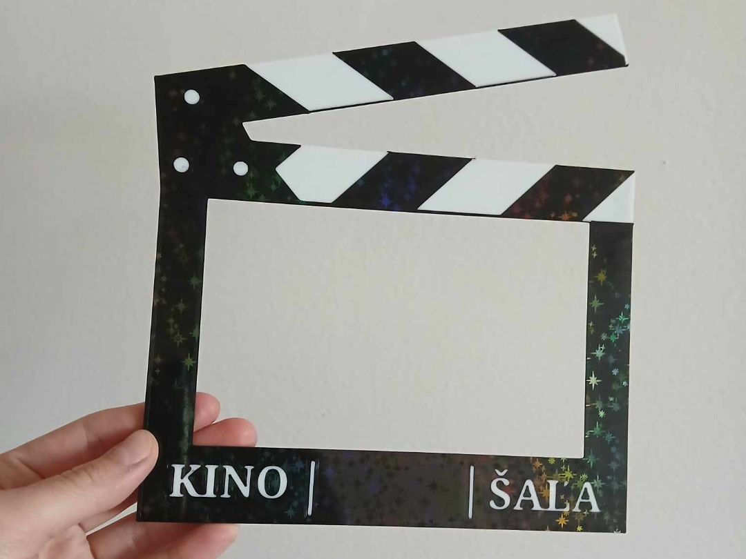 Movie clapper with frame (without text)