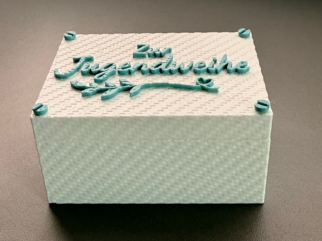 Geschenkbox Jugendweihe – Geldgeschenk Box Carbon