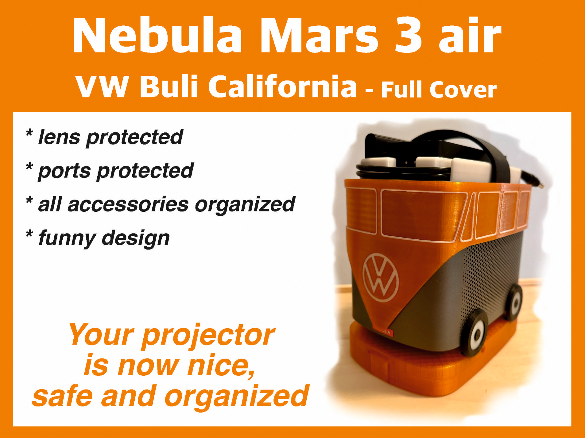 Nebula Mars 3 air / VW Buli California lens cover