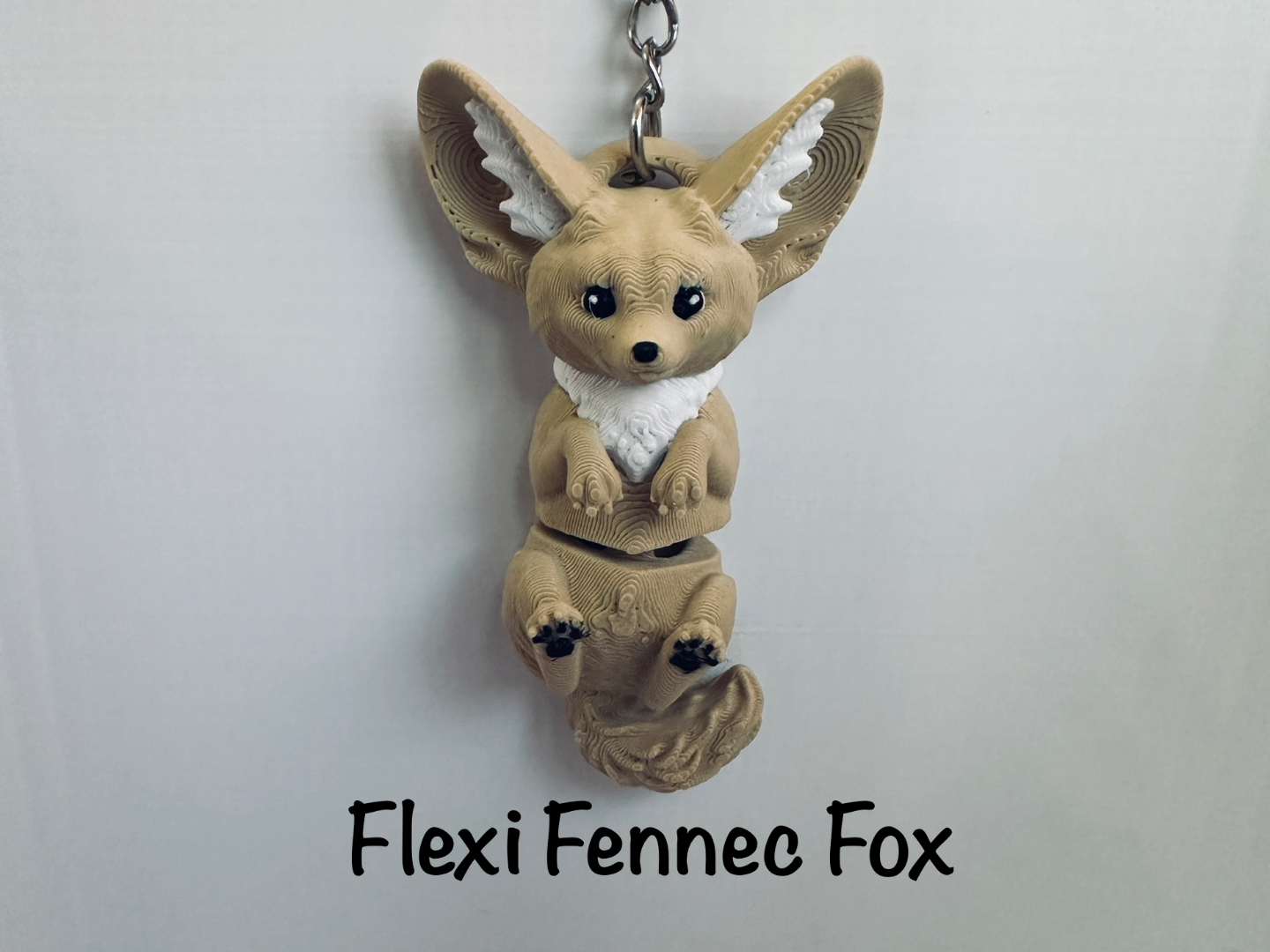 Flexi Fennec Fox Keychain