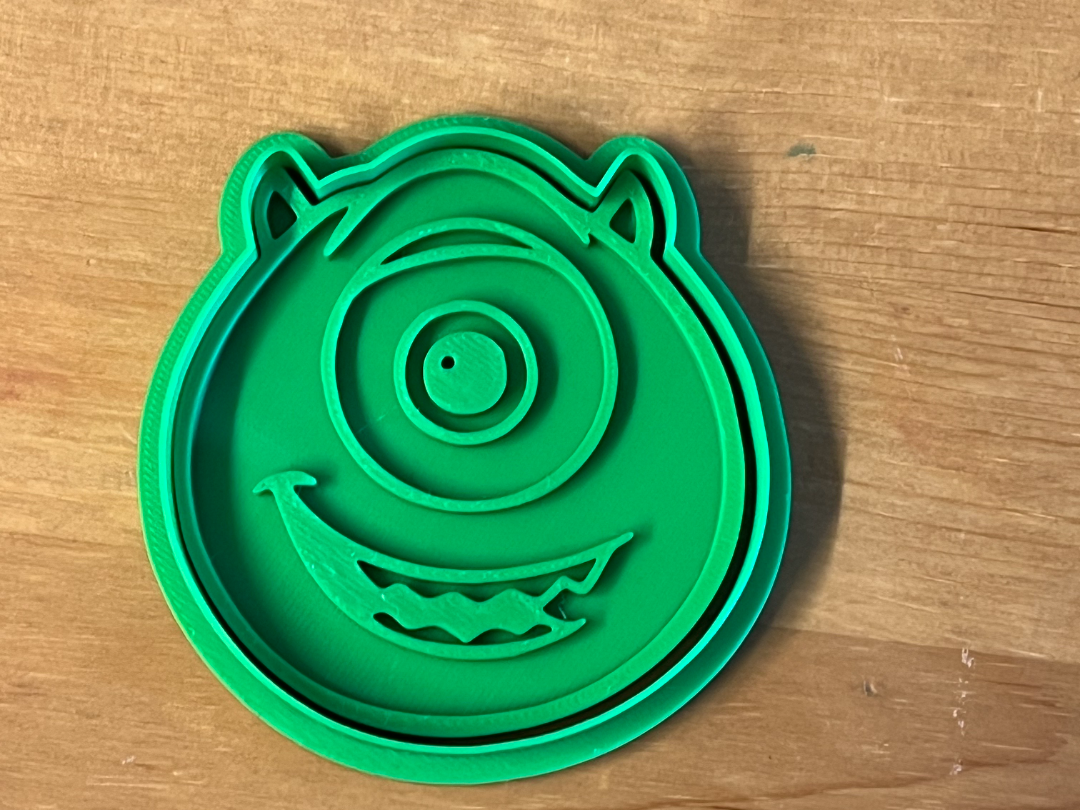 Mike Wazowski cutter and stamp