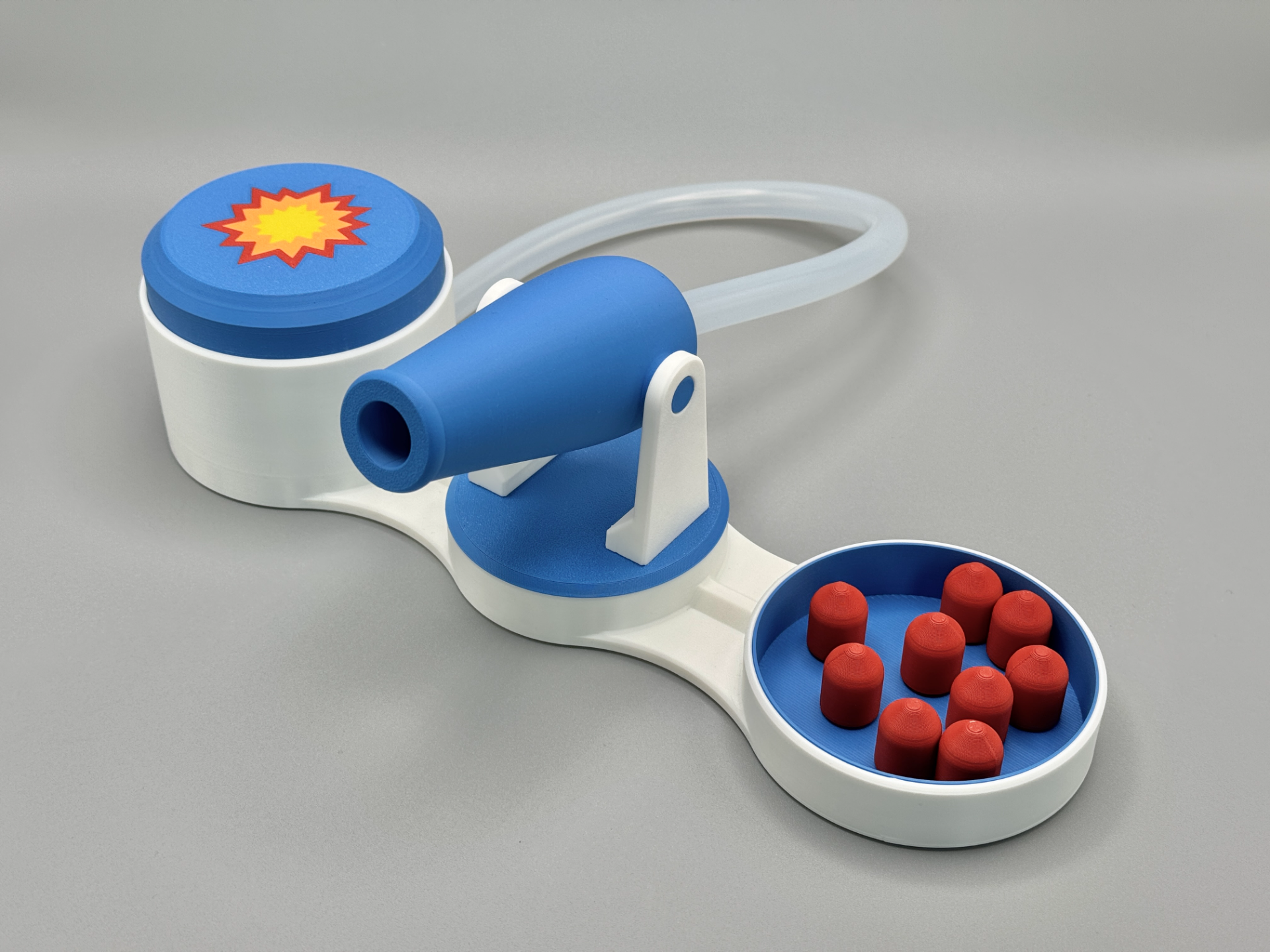 Air pressure cannon  -  shoots up to 8m!