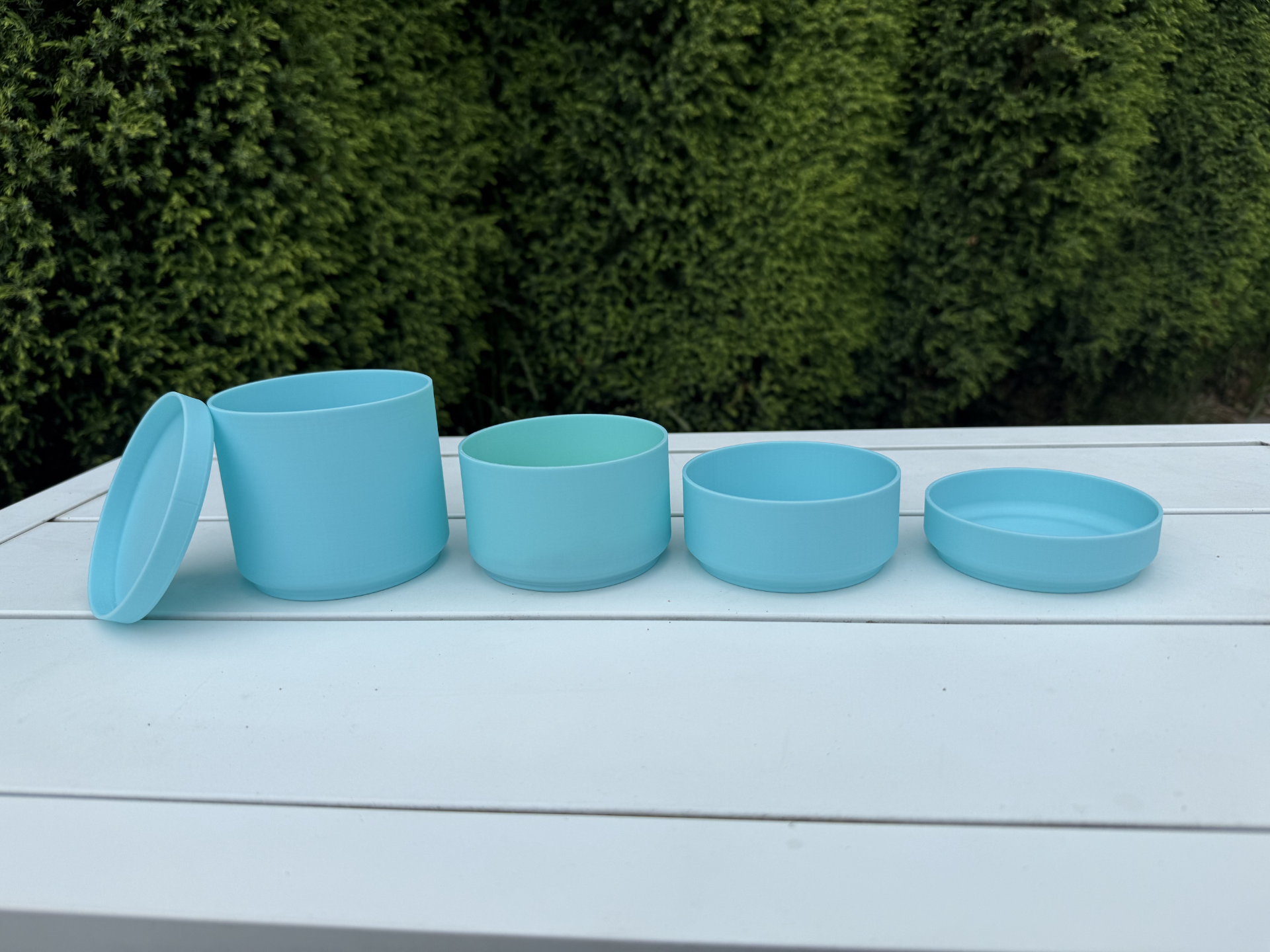 Box with lid: 125ml, 250ml, 400,ml, 500ml