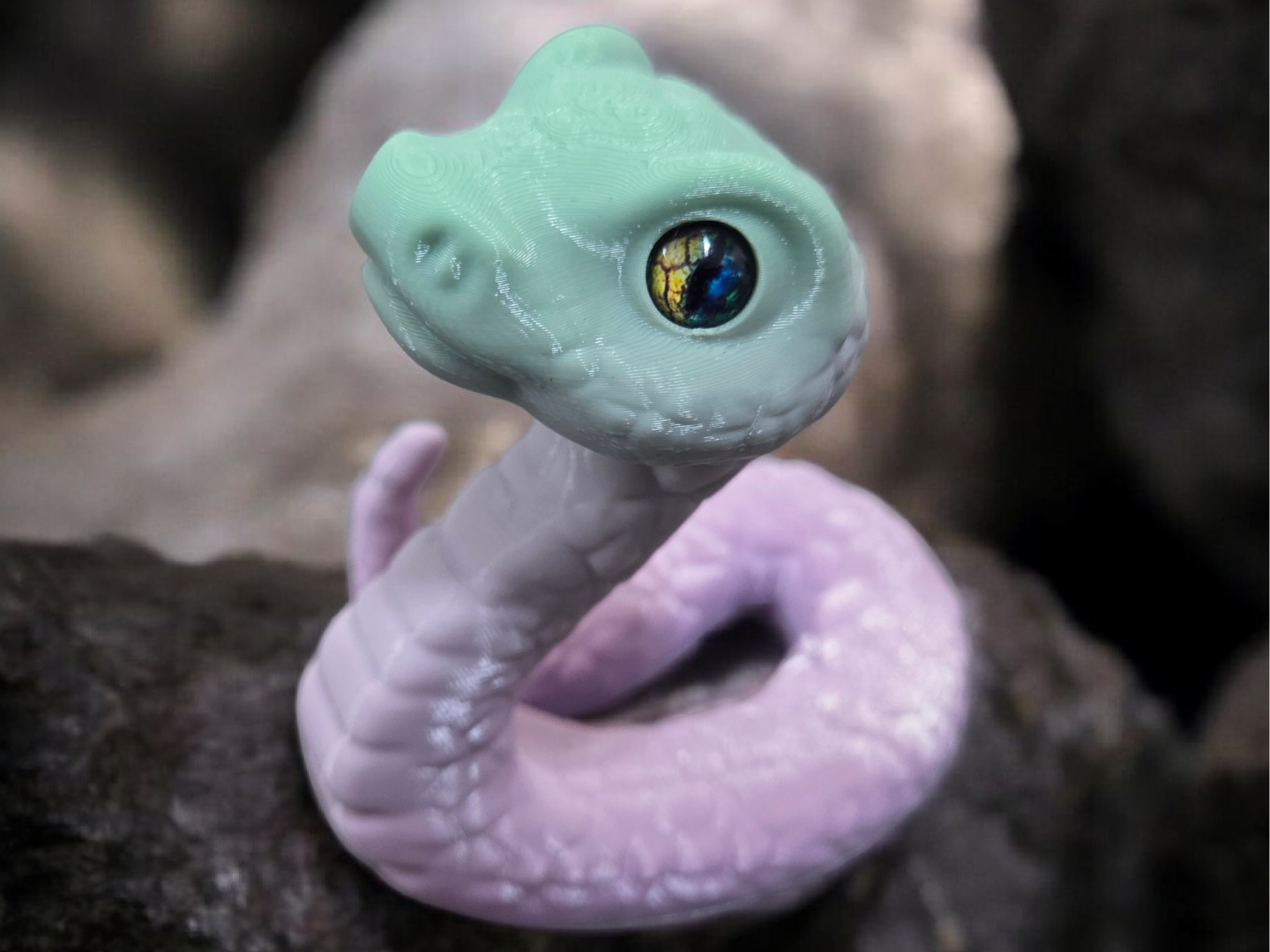 Cute Snake - glass eye compatible