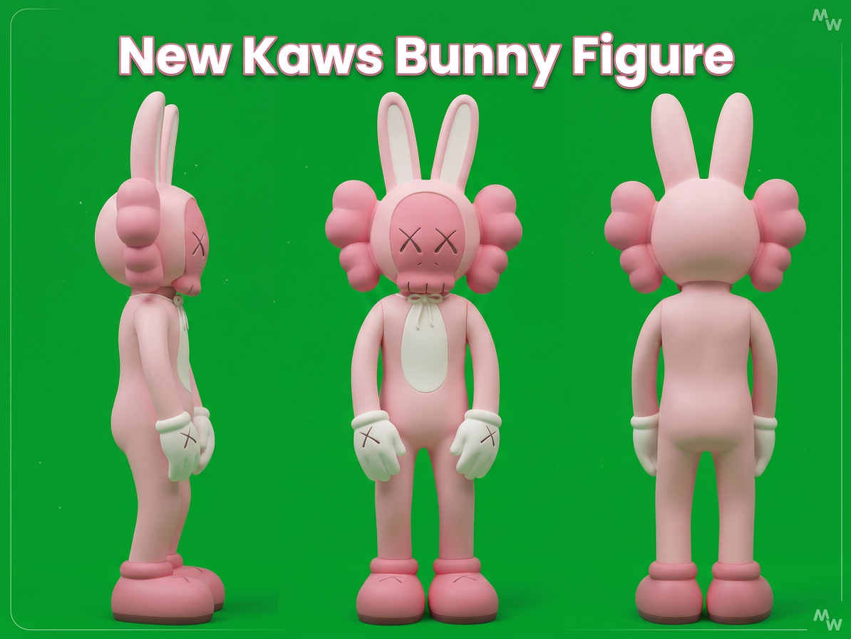Kaws Pink Bunny Figure