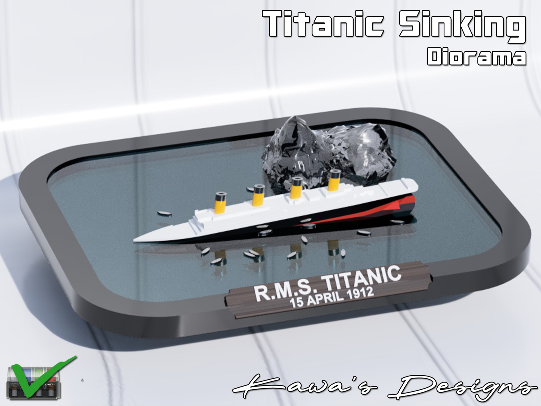 Titanic Sinking Diorama