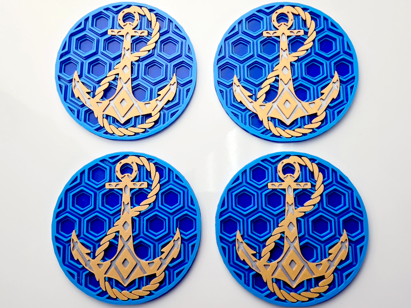 US Navy Mosaic Coaster