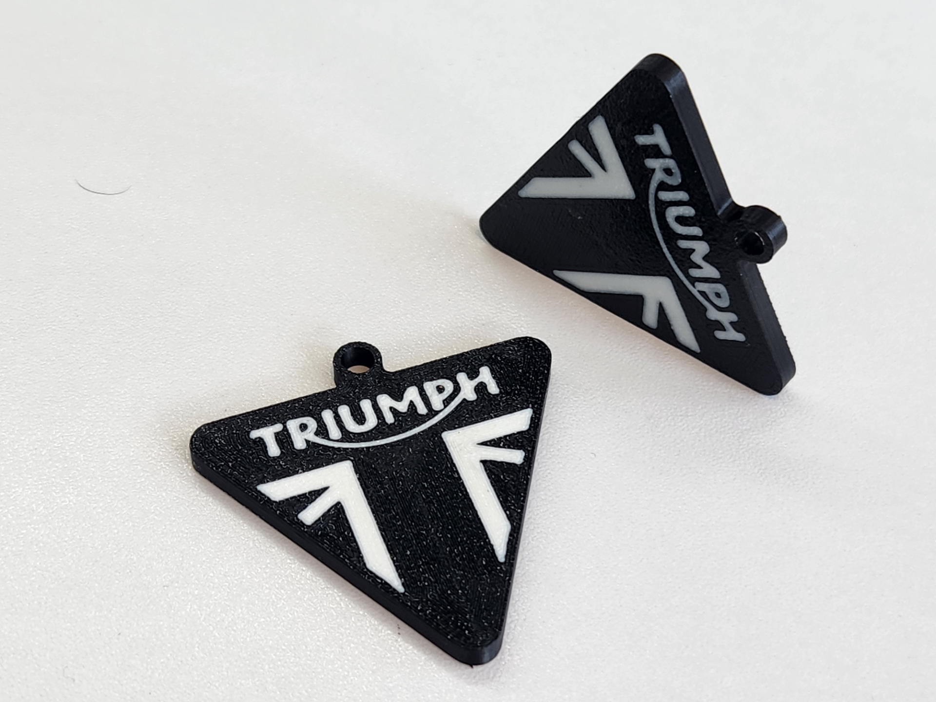 Triumph motorcycle keychain