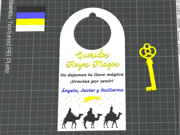 Llave mágica para puerta de Reyes Magos