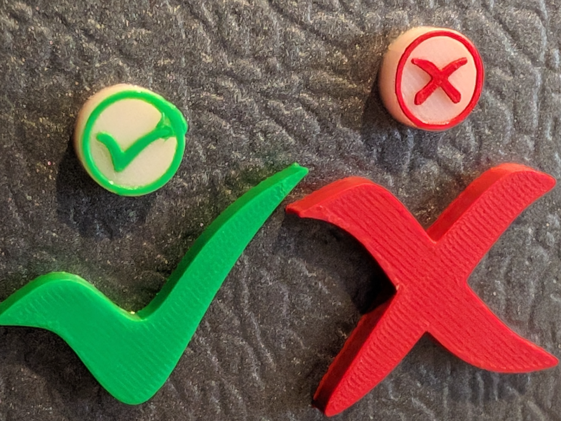 Checkmark and X Magnets