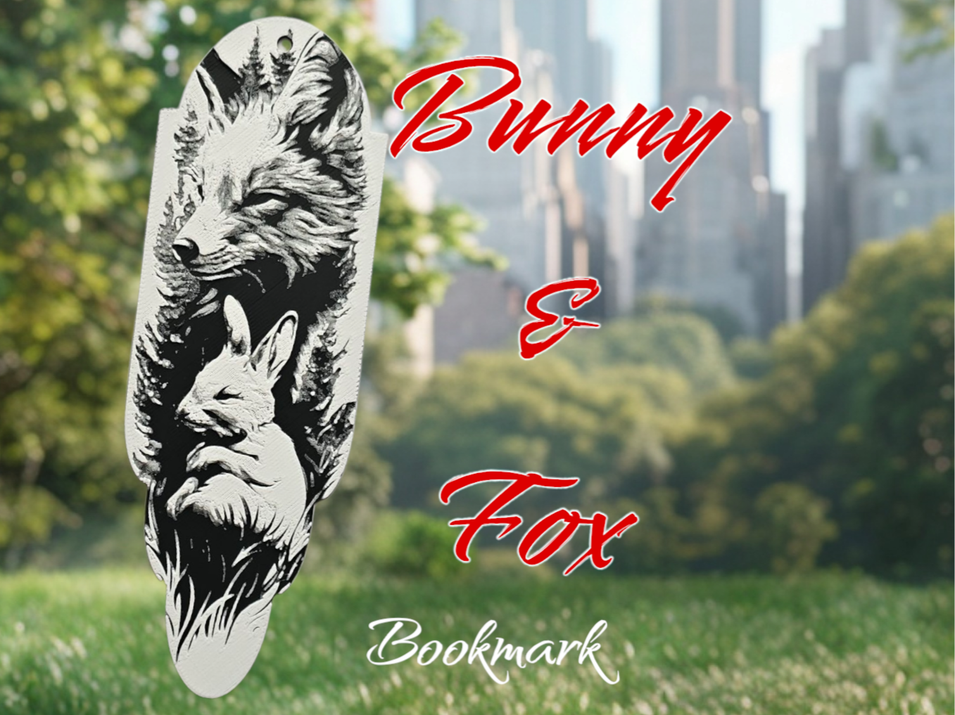 Bunny & Fox - Bookmark