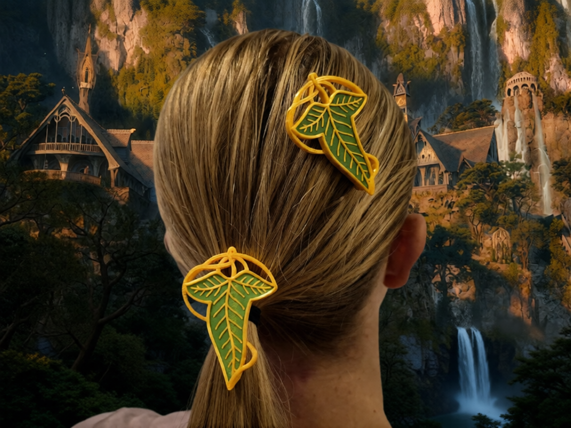 Leaf Of Lorien style hair clip