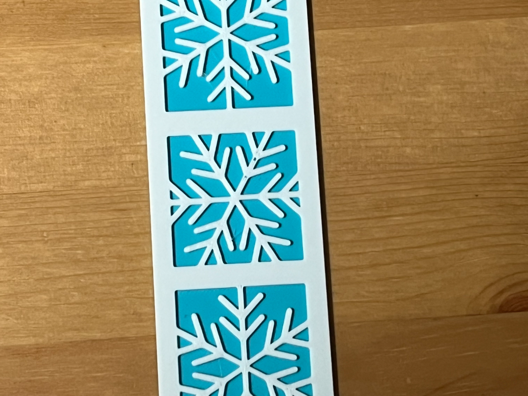 snowflake bookmark