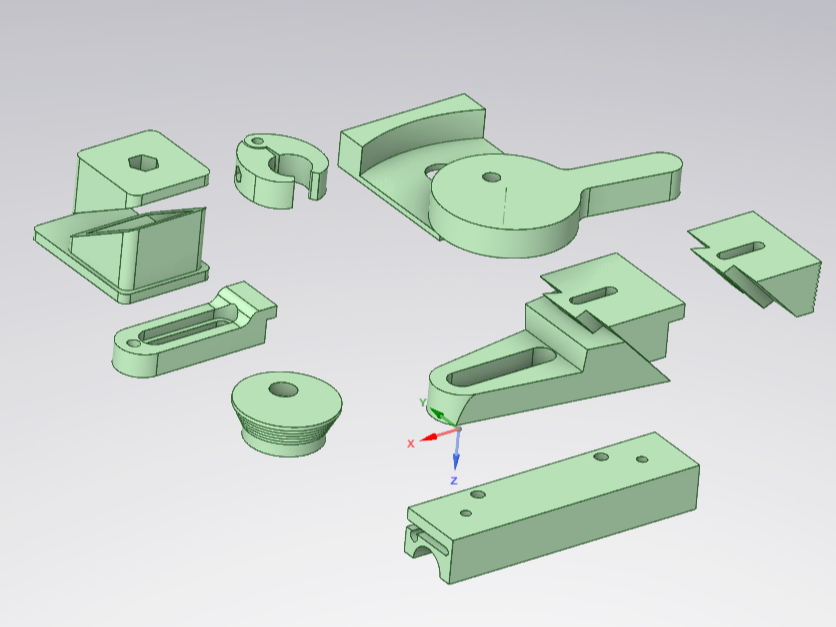 parti e morsetti per router di superficie e CNC