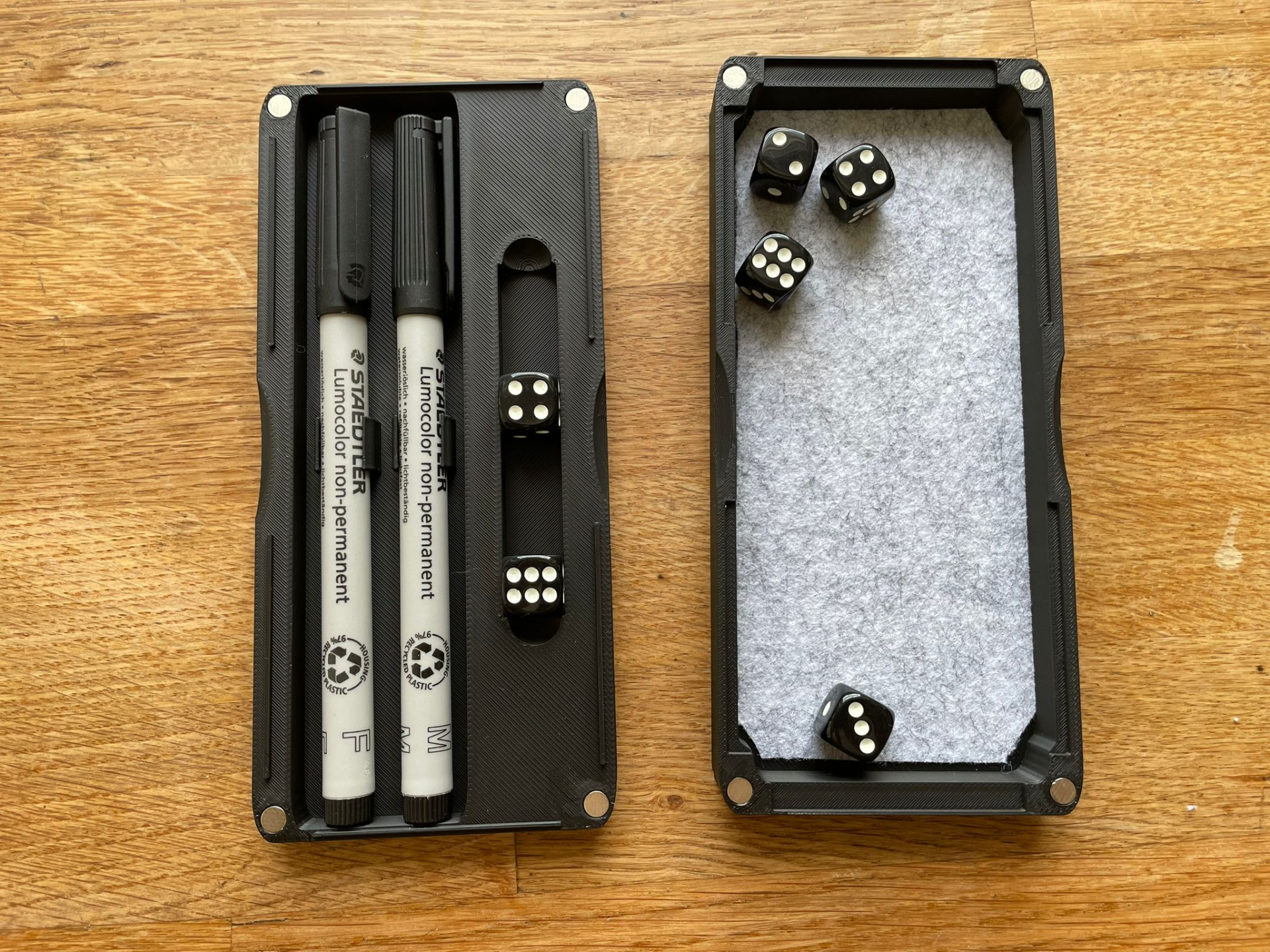 Pen and Dice Travel Case - Roll & Write