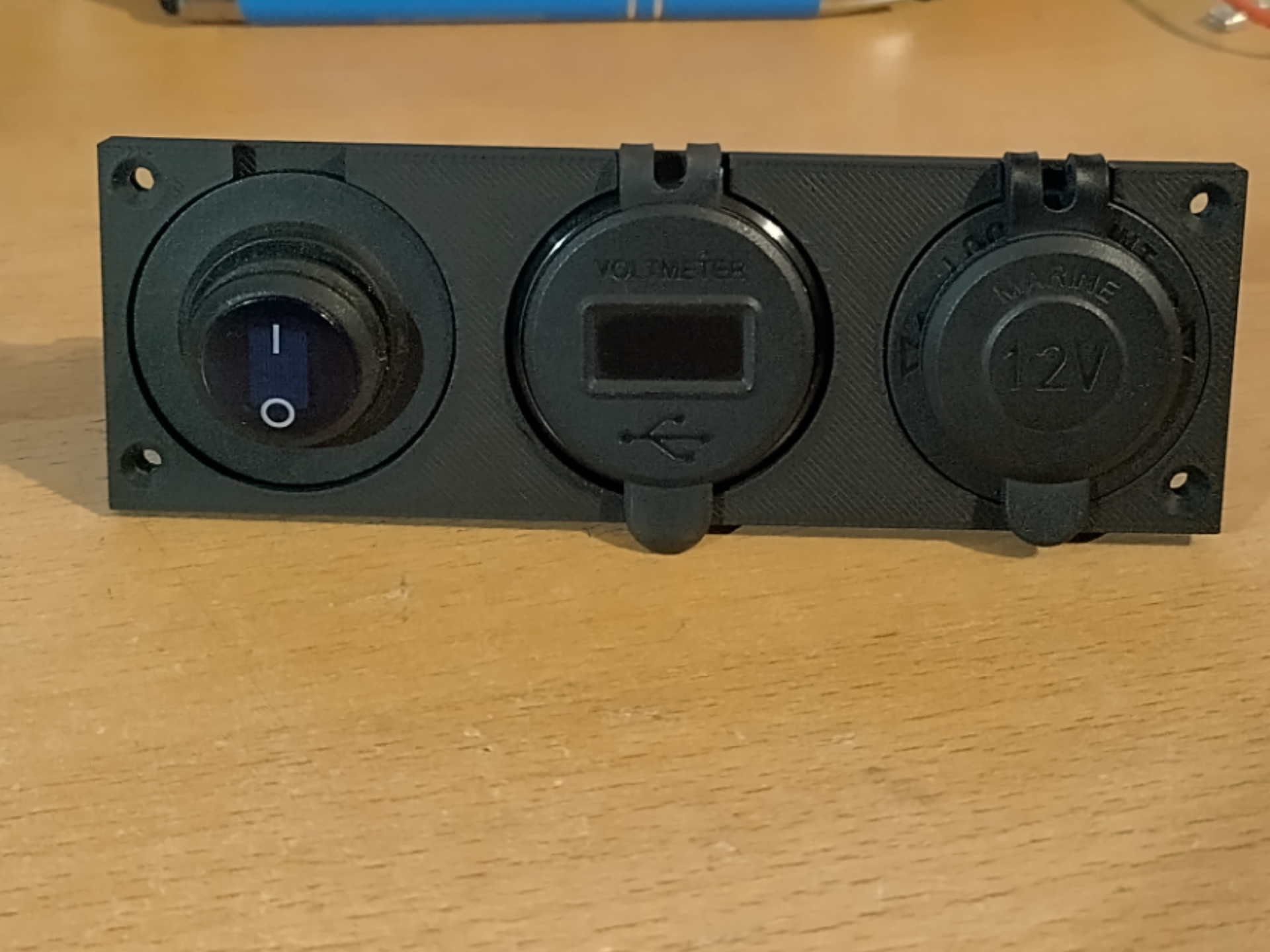 Panelmount Rahmen für 3 runde  Zubehörteile