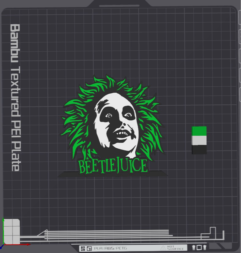 Beetlejuice Table Stand